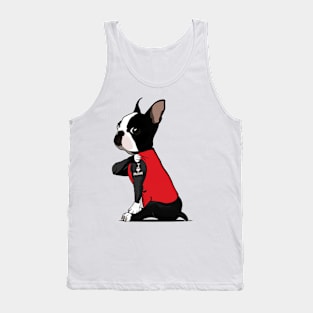 I Love Mom Boston Terrier Tattooed Tank Top